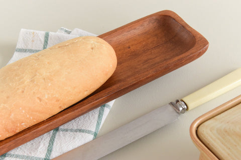 Vintage Teak Baguette Holder