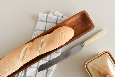 Vintage Teak Baguette Holder