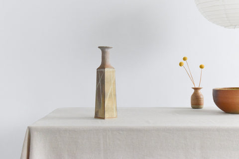 Vintage Tall Studio Pottery Bottle Vase