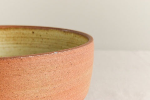 Vintage Rustic Ceramic Studio Pottery Serving Bowl