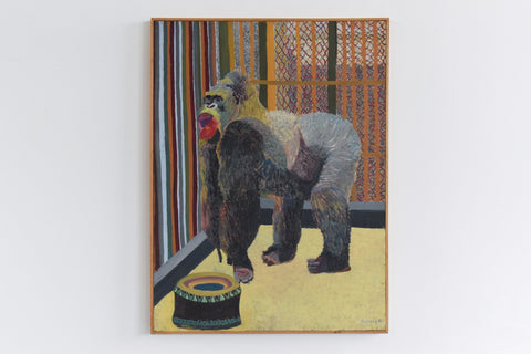 Vintage Oil on Board Painting by Artist Audrey Harling (1920-1995)