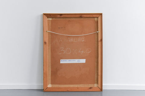 Vintage Oil on Board Painting by Artist Audrey Harling (1920-1995)