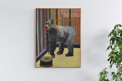 Vintage Oil on Board Painting by Artist Audrey Harling (1920-1995)