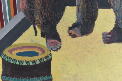 Vintage Oil on Board Painting by Artist Audrey Harling (1920-1995)