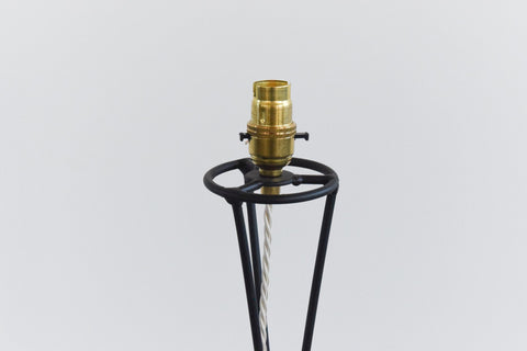 Vintage Style Black Metal Tripod Floor Lamp