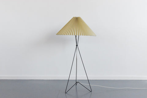 Vintage Style Black Metal Tripod Floor Lamp