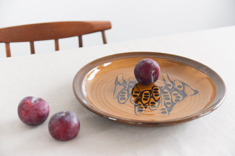 Vintage Rustic Ceramic Studio Pottery Plate by Crail Pottery