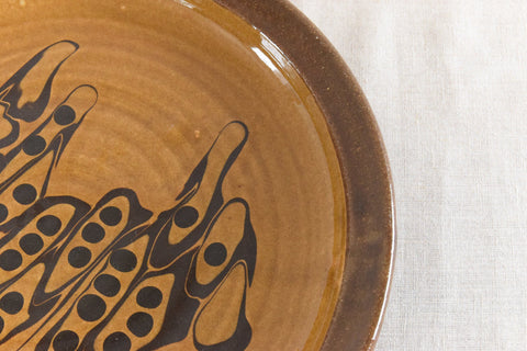 Vintage Rustic Ceramic Studio Pottery Plate by Crail Pottery