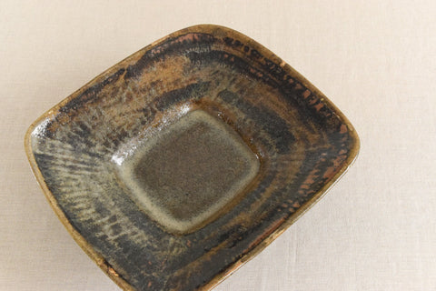 Vintage Rustic Ceramic Studio Pottery Serving Bowl