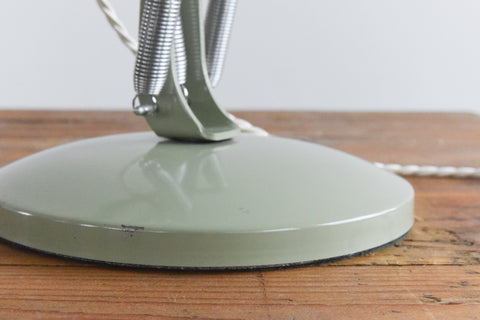 Vintage Sage Green Anglepoise Lamp by Herbert Terry & Sons