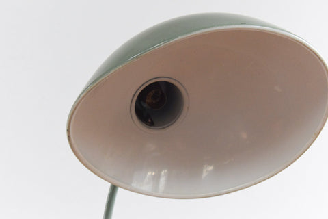 Vintage Sage Green French Gooseneck Desk Lamp