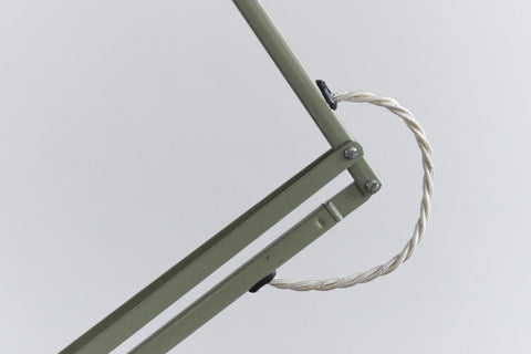 Vintage Sage Green Anglepoise Lamp by Herbert Terry & Sons