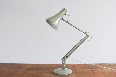 Vintage Sage Green Anglepoise Lamp by Herbert Terry & Sons