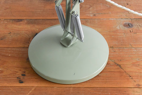 Vintage Sage Green Anglepoise Lamp by Herbert Terry & Sons