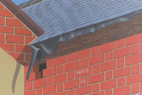 Vintage 1971 Original Large Framed Oil Painting by Ken Watts