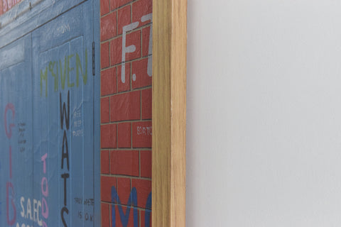 Vintage 1971 Original Large Framed Oil Painting by Ken Watts