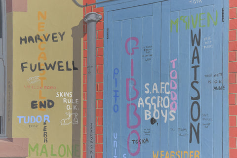 Vintage 1971 Original Large Framed Oil Painting by Ken Watts