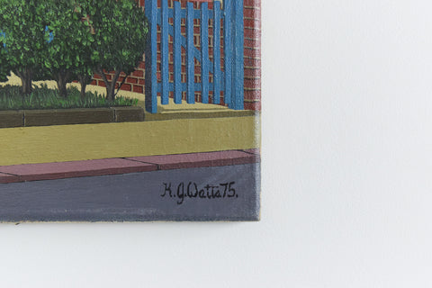 Vintage 1975 Original Small Oil Painting by Ken Watts