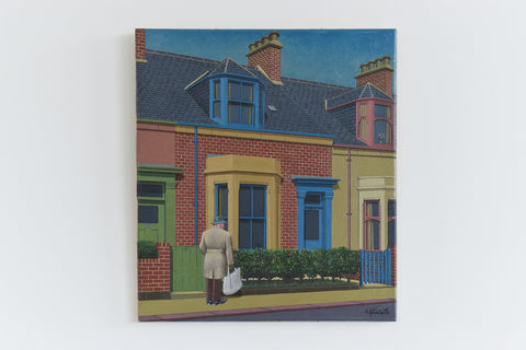 Vintage 1975 Original Small Oil Painting by Ken Watts