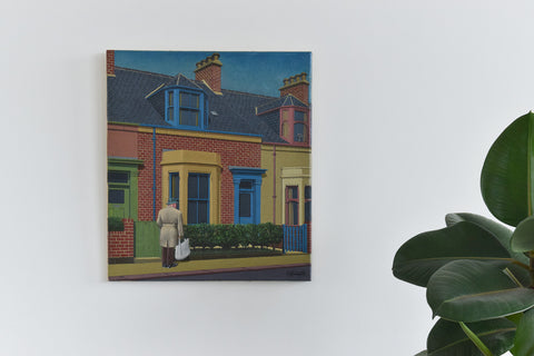 Vintage 1975 Original Small Oil Painting by Ken Watts