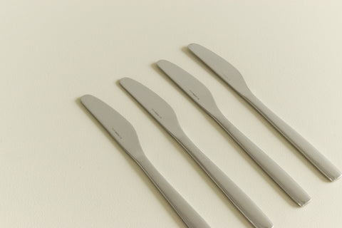 16 Piece Contemporary Adi Alessi Stainless Steel Cutlery Set Designed by Jasper Morrison
