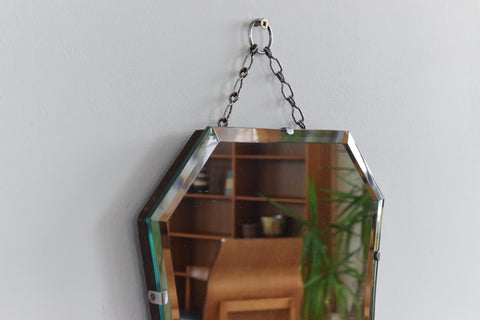 Vintage Frameless Mirror