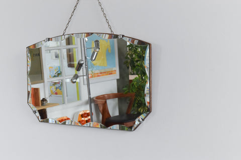 Vintage Frameless Mirror