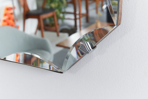 Vintage Frameless Mirror