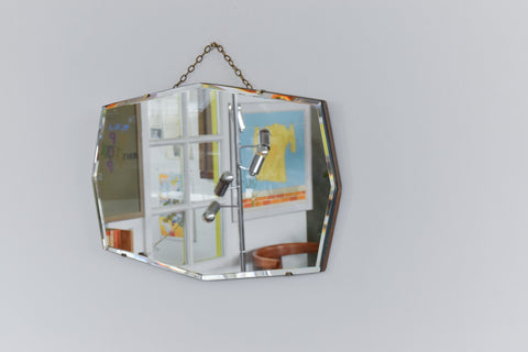 Vintage Frameless Mirror