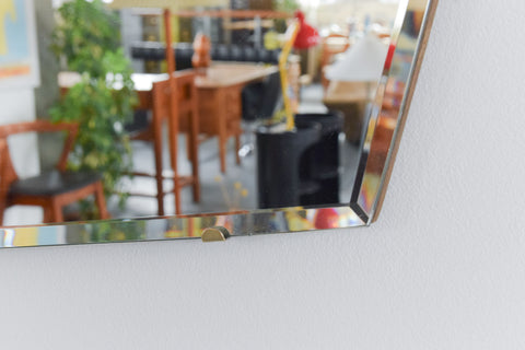 Vintage Frameless Mirror