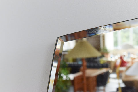 Vintage Frameless Mirror
