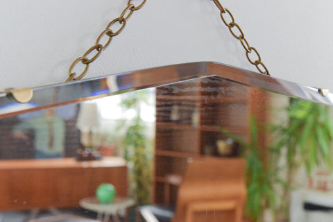 Vintage Frameless Mirror