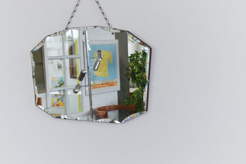 Vintage Frameless Mirror