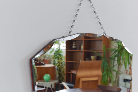 Vintage Frameless Mirror