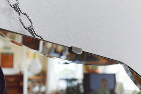 Vintage Frameless Mirror