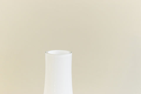 Vintage Large White Opal Glass Vase