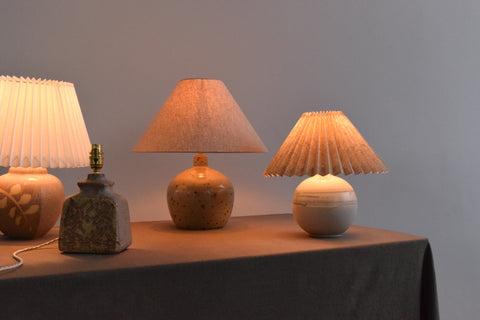 Collection of Vintage Studio Pottery Table Lamp Bases