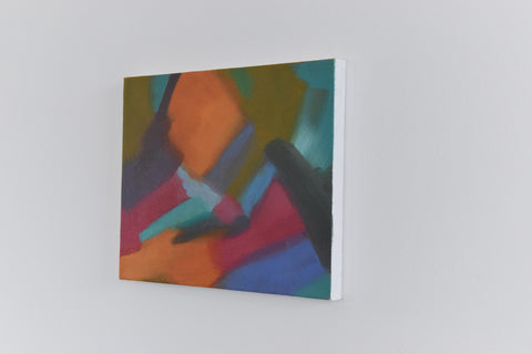 Contemporary Original Small Abstract Acrylic on Canvas Painting by Jim Ridout