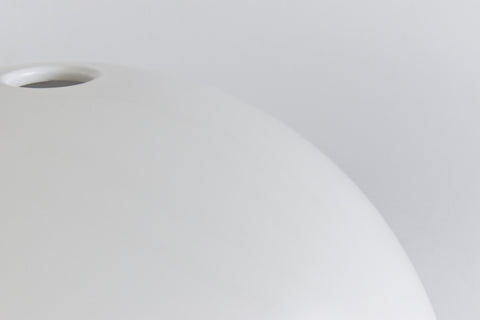 IKEA 365+ BRASA White Metal Floor Lamp