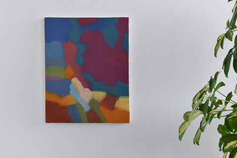 Contemporary Original Small Abstract Acrylic on Canvas Painting by Jim Ridout