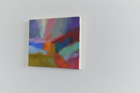 Contemporary Original Small Abstract Acrylic on Canvas Painting by Jim Ridout