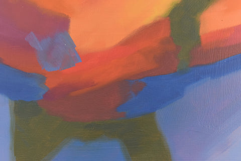 Contemporary Original Small Abstract Acrylic on Canvas Painting by Jim Ridout