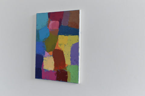Contemporary Original Small Abstract Acrylic on Canvas Painting by Jim Ridout