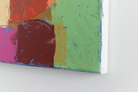 Contemporary Original Small Abstract Acrylic on Canvas Painting by Jim Ridout