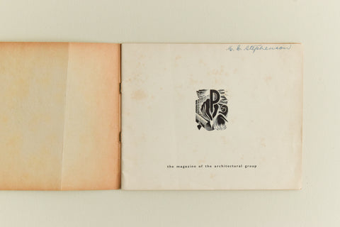 Vintage Book - Planning / The Magazine of the Architectural Group August 1946