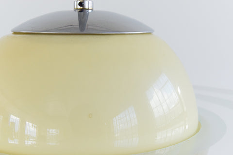 Vintage Glass Saturn Planet Art Deco Pendant Light