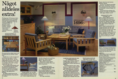 1981 IKEA catalogue, picturing the ARBOGA range