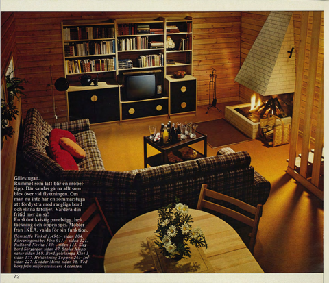 1970s IKEA Catalogue Scan Depicting the COMET Modular Shelving Unit