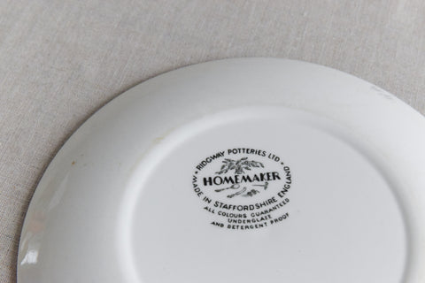 Single Vintage Homemaker Ridgway Potteries Ltd. Side Plate