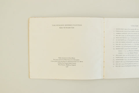 Vintage 1940s Penguin Modern Painters Book Ben Nicholson by John Summerson